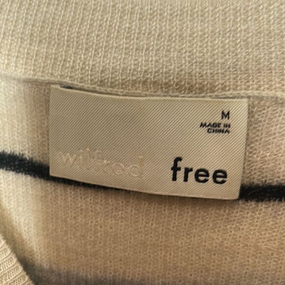 Aritzia Wilfred Free Wool Mohair Blend Striped Sweater. Size Medium. - Picture 5 of 7